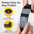 Super Sticky Magnetic Tape (10 feet x 1 inch) - Stong Magnet Strip with Adhesive Backing for DIY & Crafts - Easy to Cut and Mount on Fridges, Whiteboards & More