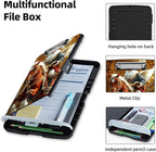 Clipboard with Storage Box & Pen Holder,Heavy Duty Clip Boards 8.5x11 for Nursing,High Capacity,School & Office Supplies,Santa Horse Christmas