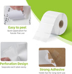 2.25"x 1.25" Direct Thermal Labels-Perforated Barcodes, Shipping Label Paper, Compatible with Zebra & Rollo Printers（1 Roll，1000 Labels/Roll）