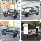 GDQ Car Window Organizer- Multi-Function Clip-On Cup Holder & Phone Mount | No Drill Universal Fit for SUV/Truck/Sedan | Insert Installation (1 Pack)