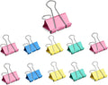 10 Pack Jumbo Binder Clips 3 Inch (75mm), Extra Large Binder Clips in Pink, Blue, Yellow and Green, Assorted Colors for Office, School, and Home Organization