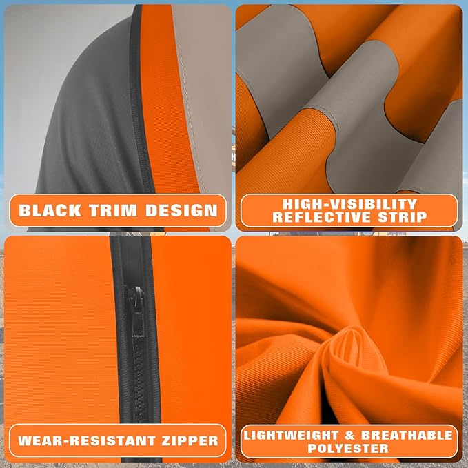 BeautyWill Custom Logo Safety Vest S,M,L,XL,2XL,3XL,4XL Personalized Safety Vest High Visibility Apparel