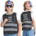 A-SAFETY Kids High Vis Reflective construction Safety vest customized LOGO