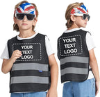 A-SAFETY Kids High Vis Reflective construction Safety vest customized LOGO