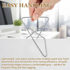 48 Pcs Ideal Paper Clamps Butterfly Clips Large Mental Butterfly Wire 2.56 x 1.69 Inch No. 1 Size Silver Durable Metal Clips for Crafting Sewing Paper Fabric DIY Project Holders