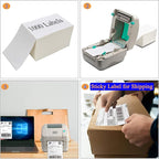 OausTect 4x6 Shipping Label 1000 Fanfold Labels for Rollo, Zebra Direct Thermal Printer, with Perforations