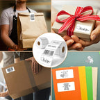 MFLABE 360 Rolls of 1000 2-1/4 x 1-1/4 Inch Direct Thermal Perforated Shipping Labels,SKU Labels
