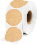 2 Inch Kraft Paper Circle Stickers 500 Pcs,Permanent Color Coding Dots for Office,Home Organization, File Classification,Multipurpose Labels