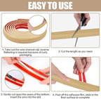 Floor Cord Cover Self Adhesive Cord Hider,10FT Cable Management, Extension Strip Protector for Wires, Prevent Cable Trips for Offices, Gyms, Exhibitions Cavity:0.51"(W) x 0.3"(H) WoodLightyellow