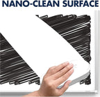 Quartet Magnetic Dry Erase White Board, 3' x 2 Whiteboard, Nano-Clean Surface Resists Ink Stains, Silver Aluminum Frame (SM533)