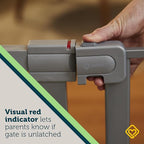 Safety 1st Baby Gate, Adjustable 29"-38" Wide, Pressure Mount | Walk Through Door | Silver | 2-Pack | Pet Compatible