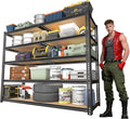 Garage Racks for Storage，5-Tier Adjustable Garage Shelving Storage Shelves,2400LBS Capacity Heavy Duty Shelving for Carport Warehouse Basement,72" H x40 W x20 D