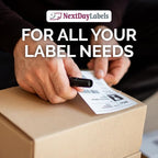 NextDayLabels – 4-1/4" x 5-1/2" Rectangular Sticker Labels for Printer - White Laser/Inkjet Printer Labels Return Address Labels Shipping Label Stickers (1000 Sheets, 4 Per Sheet, 4000 Labels)