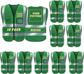 BeautyWill Custom Safety Vest Logo Class 2 High Visibility Reflevtive Vest Outdoor Protective Workwear