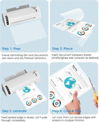 KTRIO 5 MIL Laminating Sheets, Hold 8.5 x 11 Inches, 300 Pack Thermal Laminating Pouches, 9 x 11.5 Laminate Sheets for Laminator, Clear Lamination Sheet Paper, Letter Size, Office School Home Supplies