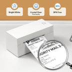 4x6 Thermal Labels Fanfold 500-Pack Crisp Prints Thermal Shipping Labels 4x6 Commercial Grade Thermal Printer Paper with Perforated, 1 Stack