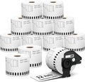 12 Rolls DK2205 (2.4 in X 100 Ft) Shipping Address Labels, Compatible with Brother QL-800 QL 600 810W 820nwb 1110NWB Printer, Replacement Continuous Labels
