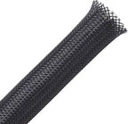 25ft - 3/4 inch PET Expandable Braided Sleeving – Black – Alex Tech Braided Cable Sleeve