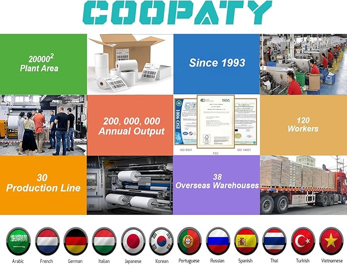 Coopaty Full Sheet Address Labels for Laser/Inkjet Printers, White, 8.5" x 11" Shipping Label, 2000 Labels