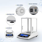 Analytical Balance 200x0.001g Lab Scale 0.001g Accuracy High Precision Scale with Windshield Laboratory Analytical Balance Jewelry Scale (200 * 1mg)