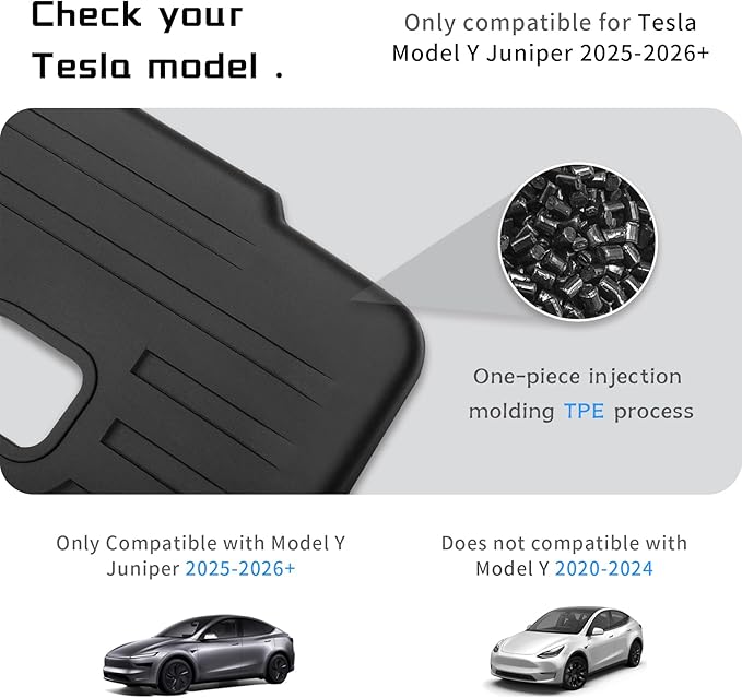 for Tesla Model Y Juniper Rear Seat Back Cover All Weather TPE SeatBack Liner Pad Back Protector Interior Accessories 2025 2026 (5 Seats)
