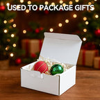 Small Shipping Boxes 3.5x3.3x1.6 Inches, 50-Pack White Corrugated Cardboard Gift Boxes for Mailing, Packaging & Storage