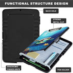 Clipboard with Storage,Heavy Duty Plastic Storage Clipboard with Low Profile Clip,Teacher Must Haves,Office Supplies,Ocean Sea Turtle Fish