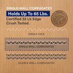 BOX USA Moving Boxes Large 20"L x 18"W x 12"H 10-Pack - Corrugated Cardboard Box for Shipping, Mailing, Packing, Packaging and Storage