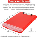 SFLHHDM Clipboard with Storage, Clip Boards 8.5x11, Plastic Clipboards with Pen Holder, Clip Board with Storage Compartments, Nurse Clipboard with Storage for Classroom, Student, Teacher