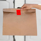 Red Rectangle Stickers 3 x 2 Inch Color Coding Labels Vinyl Roll Self-Adhesive Waterproof Removable 500 PCS