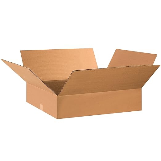 TAPE LOGIC 28x17x5 Flat Corrugated Boxes, Flat, 28L x 17W x 5H, Pack of 15 | Shipping, Packaging, Moving, Storage Box for Home or Business, Strong Wholesale Bulk Boxes
