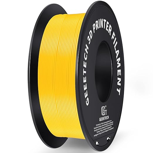 Geeetech Yellow PLA Filament 1.75mm, 3D Printer Filament Dimensional Accuracy +/- 0.02 mm, Upgrade Tidy Winding Tangle-Free, 1kg Spool(2.2lbs) Fit Most FDM 3D Printers