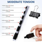 72 PCS Medium Binder Clips – 1.6Inch Heavy Duty Black Metal Paper Clamps, Paper Clips Clamps for Documents Reports, School Teachers Office Supplies