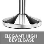 New Star Foodservice 54743 Tulip Top Stainless Steel Stanchions, Set of 2 Posts with 1 of 79.5-Inch Red Velvet Rope…