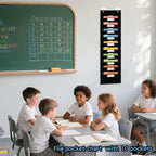 10 Pocket Hanging Wall File Organizer with 10 Nametag Pockets, File Pocket Chart for Classroom and Office. Perfectly Stores Assignments, Files, Scrapbooks, and Documents.