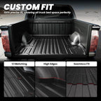 LASFIT Bed Mat for Toyota 2007-2021 Tundra 5.5FT/5.5'Truck Bed Mat All Weather 5.5 FT Bed Liner for Toyota Tundra 2021 2020 2019 2018-2007 Accessories TPE Trunk Mat Cargo Mat (Not Fit Drop-in Liner)