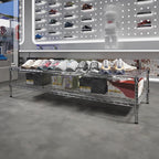 24" Deep x 60" Wide x 14" Height Wire Shelving Kit | 2-Tier | NSF Commercial Storage Rack Unit