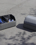 Owleys Car Tote Bundle - Trunk Organizer Set - Gray Interior Accessories (Gray 21.6" + 17.7")