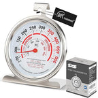 CloudHand Oven Thermometer for Gas/Electric Oven, Oven Temperature Gauge with Hanger&Base, Instant Read Stainless Steel Kitchen Thermometer 20-260°C/50-500°F