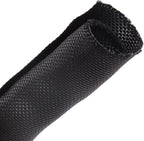 Braided Wire Loom Mesh Woven Self-Wrapping Split Sleeving for Automotive Wires/Audio Video Cable/Multi-Cable Strings (1/2" - 16 Feet)