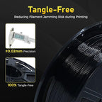 FLASHFORGE Rapid PETG Filament 1.75mm Black, Max 600mm/s High Speed Printing, 3D Printer Filament 1kg Spool, Dimensional Accuracy +/- 0.02mm, Fits Most 3D Printers