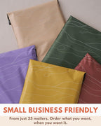 Poly Mailers 10x13-25 Pack Biodegradable Shipping Bags for Clothes - Impack Self-Seal Waterproof Thick Mailing Envelope for Accessories & Clothing - Tidal Moss
