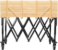 Funeral Stretcher Truck, 992LBS Folding Funeral Stretcher Cart with Dual-Locking Wheels, Dedicated Coffin Cart,Carbon Steel Mortuary Stretcher Trolley for Church,Funeral Home,Parlour,Crematoriums