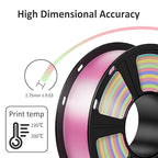 Geeetech Purple Silk PLA Filament 1.75mm for 3D Printer, Metal-Like Shiny 3D Filament 1kg (2.2lbs) 1 Spool, Dimensional Accuracy +/- 0.02 mm, Metallic Purple