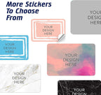 100 Custom Vinyl Stickers - Upload Your own Image, Text, Design, Logo - Personalized Logo Labels for Handmade, Packaging, Bottle, Jars, Candle, Brand Stickers (Peach, 3x2)
