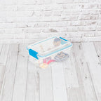 Sterilite 12-Pack Gasket Box, Weather-Resistant Storage Bins with Latching Lids, 7.5 Quart - Heavy-Duty Organizing Containers for Closet, Bathroom, and Office