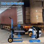 Hydraulic Material Lift Pallet Truck, Pallet Jack Table Cart with Swivel Casters and Cover, 450 Lbs Manual Forklift Material Stacker for Construction Warehousing and DIY Projects