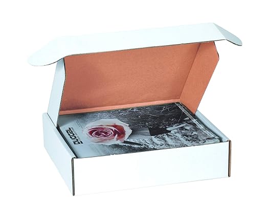Box USA 12" Deluxe Shipping Boxes 12"L x 11"W x 3"H, 50-Pack - White Box Mailers for Packaging, Storage, Gifts or Bulk Business Orders