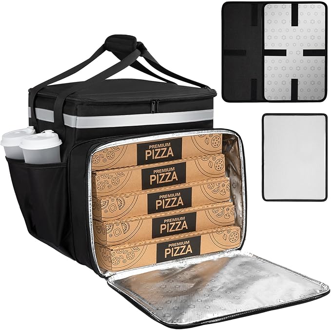 Expandable Food Delivery Backpack with Insulation