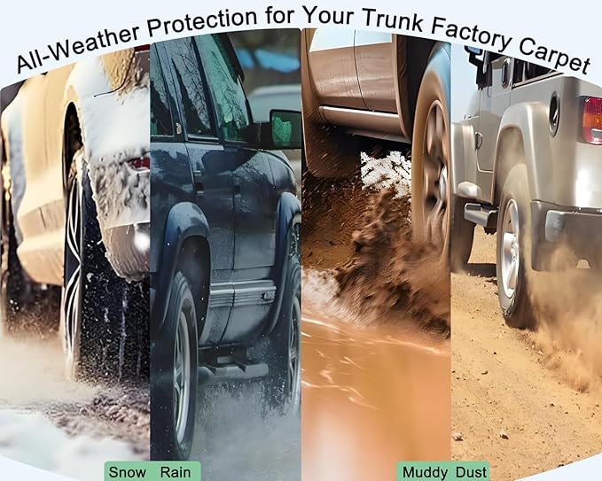 Escape Cargo Liners - Compatible with 2020-2025 2026 Ford Escape（Not for Hybrid）, All Weather Rear Trunk Tray Cargo Mats Protector 3D Waterproof Durable Odorless Anti-Slip Accessories